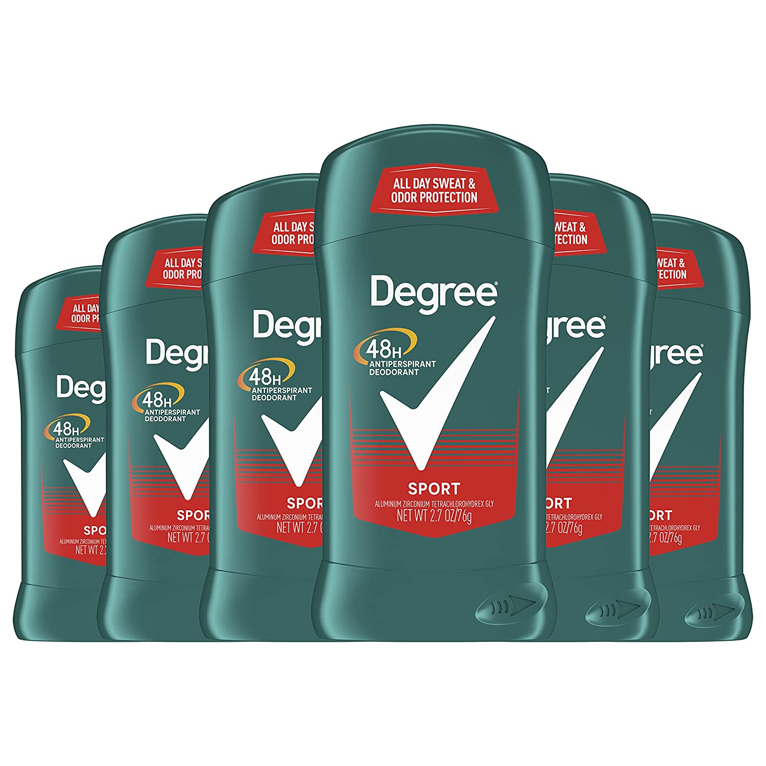 230816080612683_1 Degree Men Original Protection Antiperspirant Deodorant 48-Hour Sweat and Odor Protection Sport Antiperspirant For Men 2.7 oz, Pack of 6 (Package May Vary) - Image 1